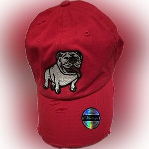 NEW Georgia Bulldogs Team Big LogoVintage distressed look  Cap